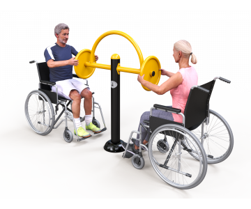 Fitness stroje pre hendikepovaných Exteriérové hendikep fitness HF01 katalógový list