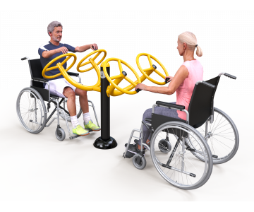 Fitness stroje pre hendikepovaných Exteriérové hendikep fitness HF04 katalógový list