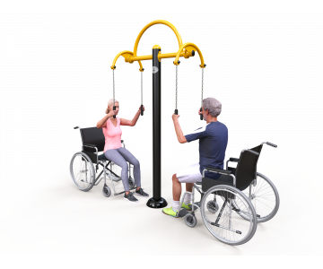 Fitness stroje pre hendikepovaných Exteriérové hendikep fitness HF07 katalógový list