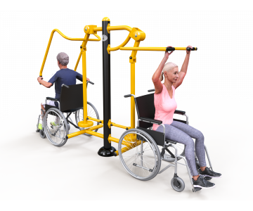 Fitness stroje pre hendikepovaných Exteriérové hendikep fitness HF10 katalógový list