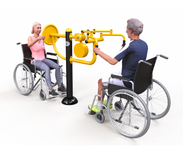 Fitness stroje pre hendikepovaných Exteriérové hendikep fitness HF13 katalógový list